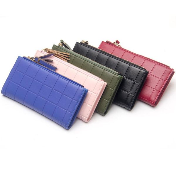 wallets women pu leather luxury designer female purse red/black/pink/green/blue color fashion plaid ladies wallet
wallets women pu leather luxury designer female purse red/black/pink/green/blue color fashion plaid ladies wallet