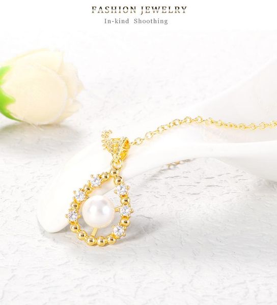 pendant necklaces simple geometric personality creative necklace copper inlaid pearl fashion jewelry, Silver
pendant necklaces simple geometric personality creative necklace copper inlaid pearl fashion jewelry, Silver