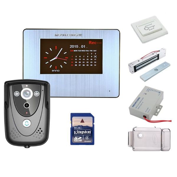 home security 7" dvr recording color touch screen video door phone with pir record intercom system ir camera 8g card+locks phones
home security 7" dvr recording color touch screen video door phone with pir record intercom system ir camera 8g card+locks phones