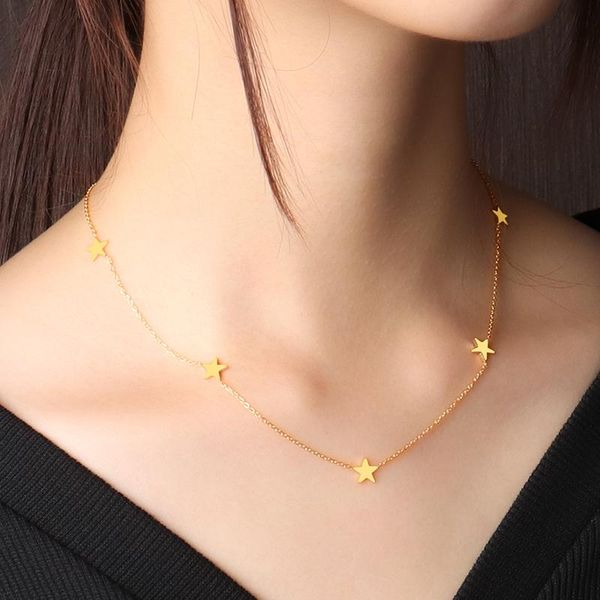 chokers fashion stainless steel necklaces for women chain necklace star geometry pendant jewelry gift party, Golden;silver
chokers fashion stainless steel necklaces for women chain necklace star geometry pendant jewelry gift party, Golden;silver