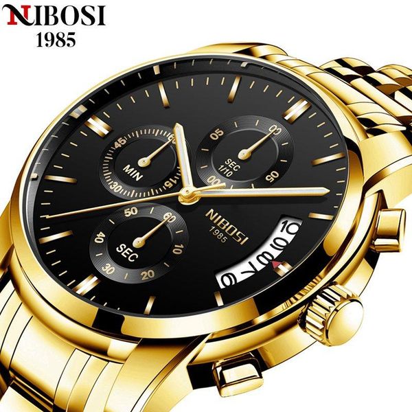 wristwatches nibosi fashion luxury mens watches business gold sport chronograph waterproof quartz male clock relogio masculino, Slivery;brown
wristwatches nibosi fashion luxury mens watches business gold sport chronograph waterproof quartz male clock relogio masculino, Slivery;brown