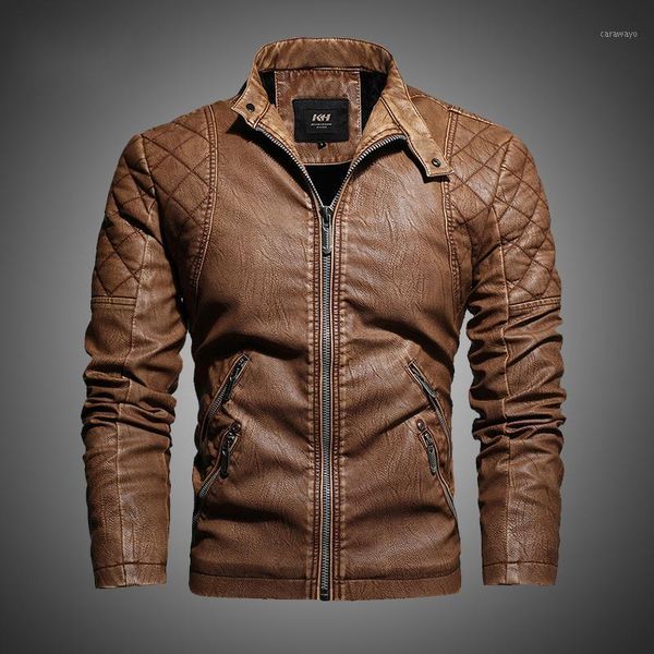 men's jackets arrival spring mens leather jacket fashion vintage coat men plus size m-4xl stand collar male chaqueta hombre, Black;brown
men's jackets arrival spring mens leather jacket fashion vintage coat men plus size m-4xl stand collar male chaqueta hombre, Black;brown