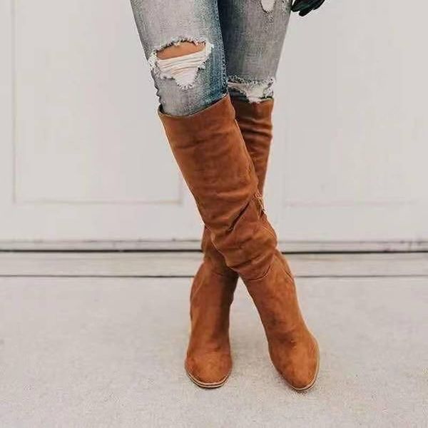 boots thigh high over the knee fashion lady winter warm pointed toe zipper women comfortable female shoes, Black
boots thigh high over the knee fashion lady winter warm pointed toe zipper women comfortable female shoes, Black