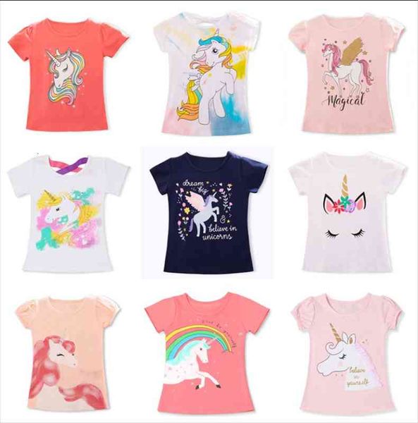 toddler kids girls unicorn party summer short sleeve t shirts girl clothes casual 3 4 5 6 7 8, Blue 
toddler kids girls unicorn party summer short sleeve t shirts girl clothes casual 3 4 5 6 7 8, Blue