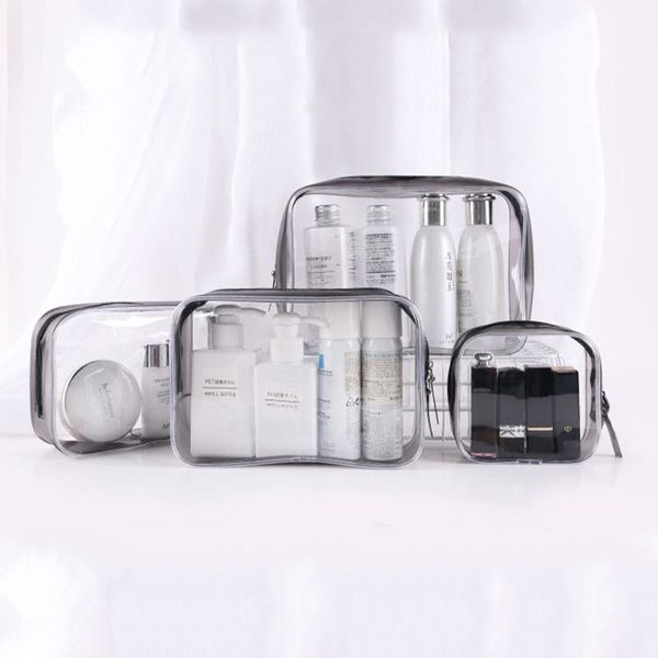 4pcs waterproof clear cosmetic bag zippered toiletry carry portable makeup organizer for travel bathroom organizing bags & cases
4pcs waterproof clear cosmetic bag zippered toiletry carry portable makeup organizer for travel bathroom organizing bags & cases