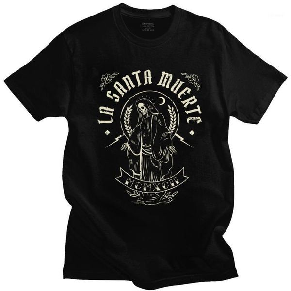 men's t-shirts fashion retro la santa muerte t shirt for men short sleeved gothic mexican day of the dead skull casual tshirt cotton te, White;black
men's t-shirts fashion retro la santa muerte t shirt for men short sleeved gothic mexican day of the dead skull casual tshirt cotton te, White;black