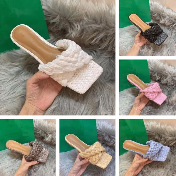 2021 luxury designer women sandals stretch sandal intrecciato woven square toe muller shoes twisted strap leather sole ladies summer fashion, Black
2021 luxury designer women sandals stretch sandal intrecciato woven square toe muller shoes twisted strap leather sole ladies summer fashion, Black