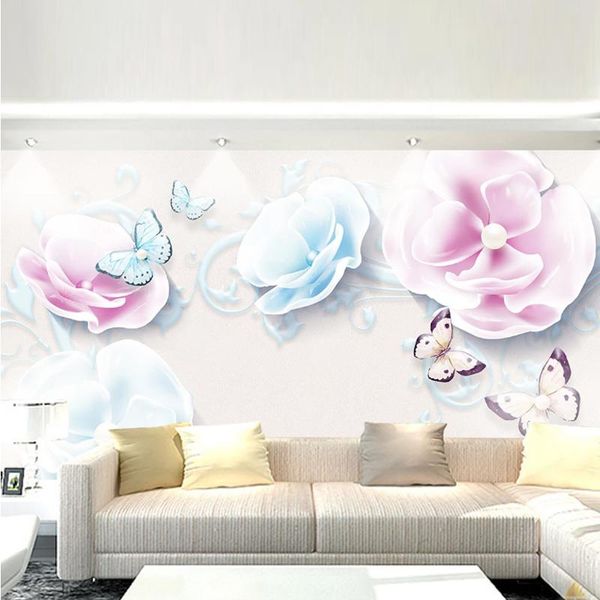 wallpapers custom 3d mural wallpaper modern hand painted flower butterfly pastoral bedroom living room decoration self-adhesive
wallpapers custom 3d mural wallpaper modern hand painted flower butterfly pastoral bedroom living room decoration self-adhesive