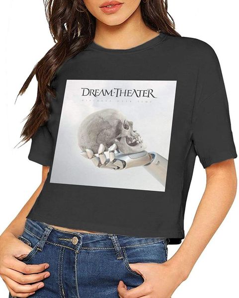 dream-theater distance skulls exposed navel women short sleeve t-shirt woman women's, White
dream-theater distance skulls exposed navel women short sleeve t-shirt woman women's, White