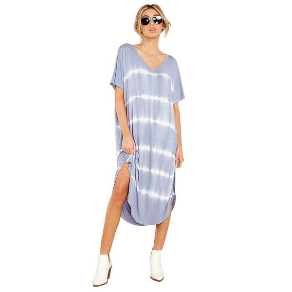 casual dresses women tie-dye printed v-neck loose dress lady beach plus size home clothing female robe femme vestido, Black;gray
casual dresses women tie-dye printed v-neck loose dress lady beach plus size home clothing female robe femme vestido, Black;gray