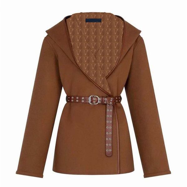 classic printed belt waist trench coats letter designer women overcoat long sleeve hooded short tweed coat for autumn winter, Tan;black
classic printed belt waist trench coats letter designer women overcoat long sleeve hooded short tweed coat for autumn winter, Tan;black