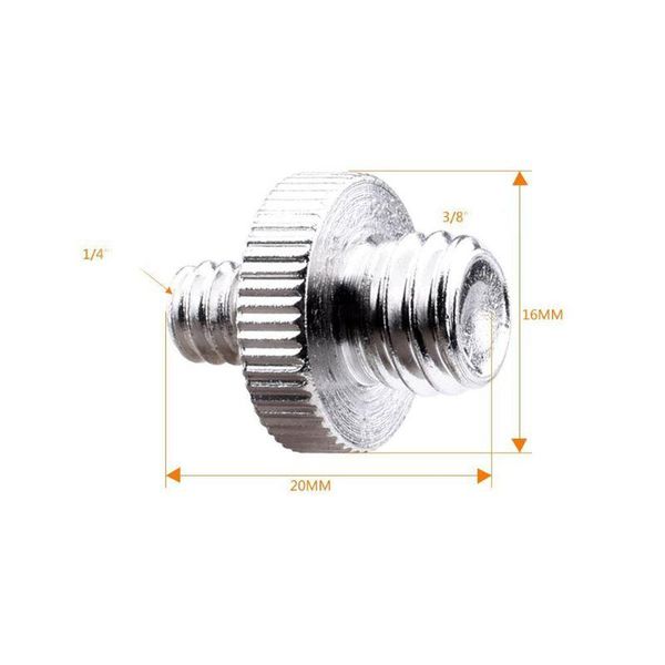metal 1/4\" male to or 3/8\" threaded adapter 1/4 3/8 inch double screw for tripod camera accessories lighting & studio
metal 1/4\" male to or 3/8\" threaded adapter 1/4 3/8 inch double screw for tripod camera accessories lighting & studio