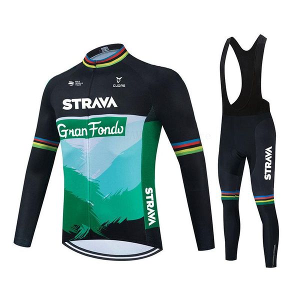racing sets 2021 strava pro team long sleeve cycling jersey set bib pants ropa ciclismo bicycle clothing mtb bike uniform men clothes, Black;blue
racing sets 2021 strava pro team long sleeve cycling jersey set bib pants ropa ciclismo bicycle clothing mtb bike uniform men clothes, Black;blue