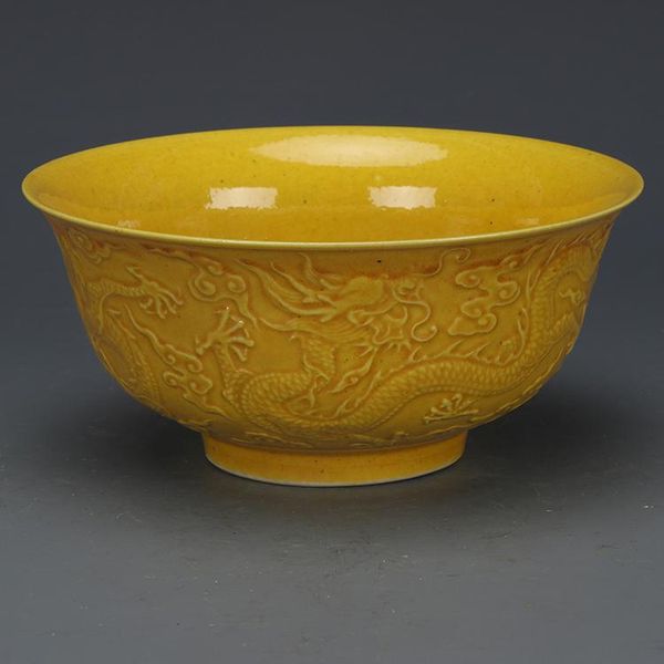 delicate yellow glaze bowl with dragon pattern made in qianlong of qing dynasty bowls
delicate yellow glaze bowl with dragon pattern made in qianlong of qing dynasty bowls
