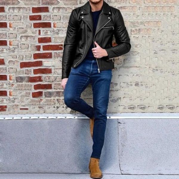 men's jackets winter leather jacket mens 2021 casual stand collar motorcycle coat warm plus size m-3l chaqueta de los hombres, Black;brown
men's jackets winter leather jacket mens 2021 casual stand collar motorcycle coat warm plus size m-3l chaqueta de los hombres, Black;brown