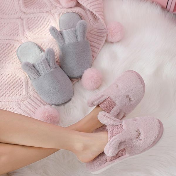 women home slippers winter autumn woman warm plush flats faux fur ear shoes couple indoor floor footwear big size 44, Black
women home slippers winter autumn woman warm plush flats faux fur ear shoes couple indoor floor footwear big size 44, Black