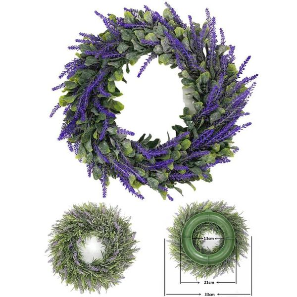 decorative flowers & wreaths 33/40cm lavender wreath base flower farmhouse garland front door wall hanging for wedding party home decor
decorative flowers & wreaths 33/40cm lavender wreath base flower farmhouse garland front door wall hanging for wedding party home decor
