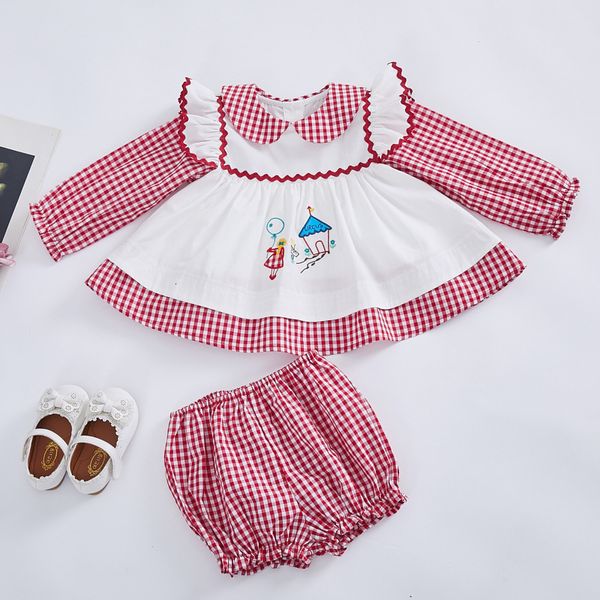 girls' dresses baby girl cartoon embroidery plaid infant spain princess frocks girls birthday party es children boutique clothes, Red;yellow
girls' dresses baby girl cartoon embroidery plaid infant spain princess frocks girls birthday party es children boutique clothes, Red;yellow