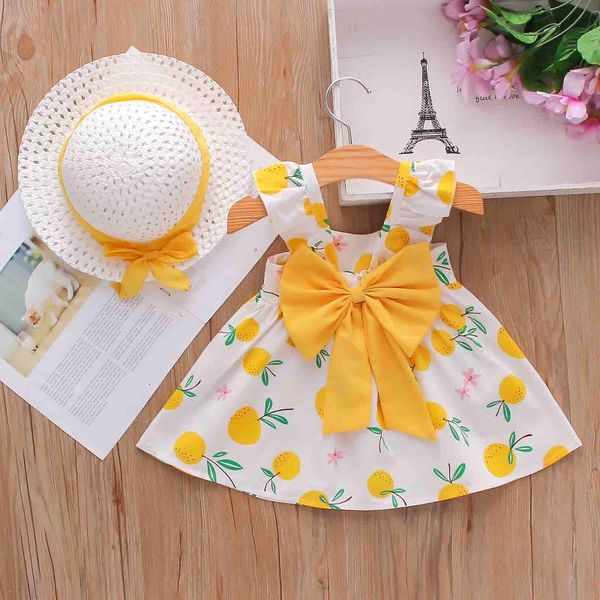 fashion girl dress with sun hat outfits summer sleeveless fruit print dresses for girls children baby clothes 1 2 3 4 5 years girl's, Red;yellow
fashion girl dress with sun hat outfits summer sleeveless fruit print dresses for girls children baby clothes 1 2 3 4 5 years girl's, Red;yellow
