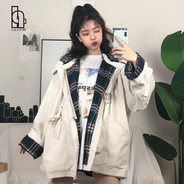 women's jackets luck a 2021 autumn women plaid hooded casual female japanese harajuku preppy style outerwears lady fashion clothes, Black;brown
women's jackets luck a 2021 autumn women plaid hooded casual female japanese harajuku preppy style outerwears lady fashion clothes, Black;brown