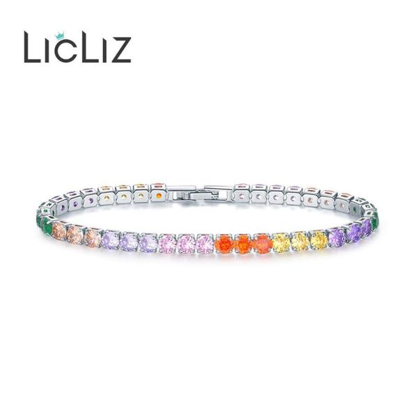 licliz fashion seven color zircon crystal tennis bracelet for women cz crystals white gold box chain jewelry lub0097j link,, Black
licliz fashion seven color zircon crystal tennis bracelet for women cz crystals white gold box chain jewelry lub0097j link,, Black