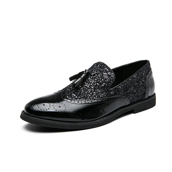 brand new gold handmade men loafers men fashion leather shinny glitter wedding dress shoes mens party flats size us13, Black
brand new gold handmade men loafers men fashion leather shinny glitter wedding dress shoes mens party flats size us13, Black