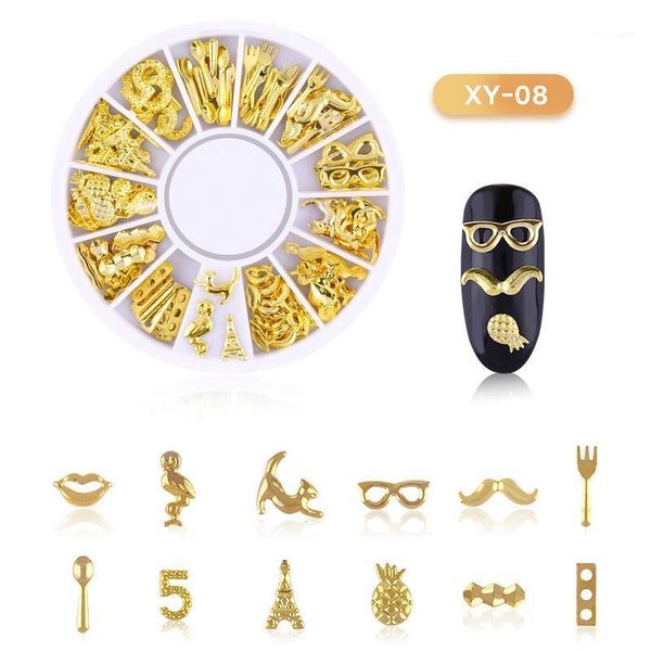 ly nail art decoration metal mixed shapes geometry hollow golden 3d tips diy tools cla881, Black
ly nail art decoration metal mixed shapes geometry hollow golden 3d tips diy tools cla881, Black