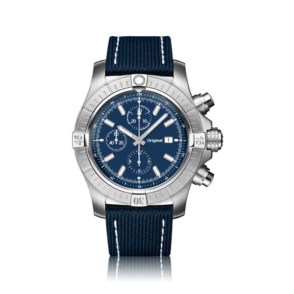 u1 aaa+ premium quality quartz mechanical watch 316l stainless steel case chronograph leather strap six-hand calendar blue fashion wristwatc, Slivery;brown
u1 aaa+ premium quality quartz mechanical watch 316l stainless steel case chronograph leather strap six-hand calendar blue fashion wristwatc, Slivery;brown