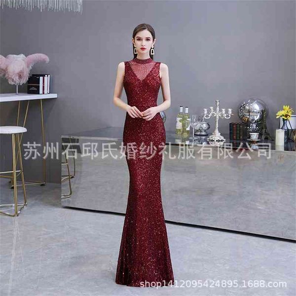 dress female sleeveless wine red floor length small fishtail performance dress + 24452, White;black
dress female sleeveless wine red floor length small fishtail performance dress + 24452, White;black
