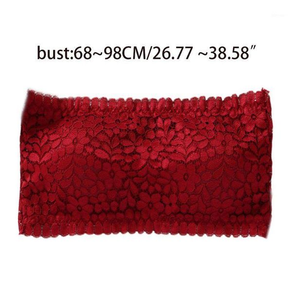 women girl strapless floral lace bandeau bra seamless solid color push up padded bralette adjustable 3 hooks underwear bustiers & corsets, Black;white
women girl strapless floral lace bandeau bra seamless solid color push up padded bralette adjustable 3 hooks underwear bustiers & corsets, Black;white