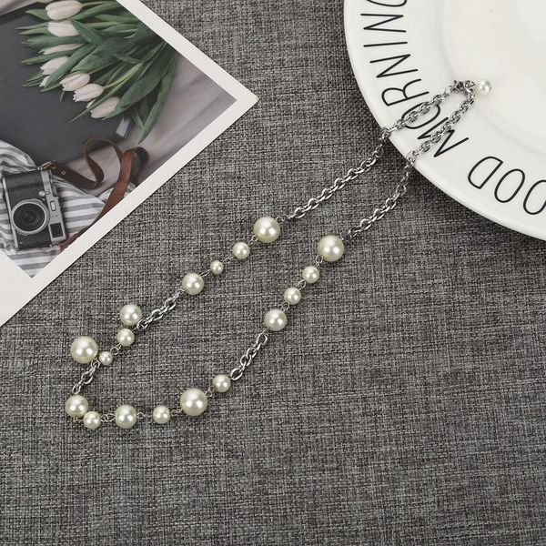 chains 2021 hip hop irregular pearl chain metal round interlink necklace ladies jewelry, Silver
chains 2021 hip hop irregular pearl chain metal round interlink necklace ladies jewelry, Silver