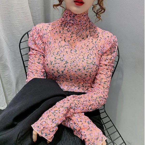women's blouses & shirts see-through floral lace shirt 2021 autumn and winter slim thin foreign style pile collar long-sleeved top, White
women's blouses & shirts see-through floral lace shirt 2021 autumn and winter slim thin foreign style pile collar long-sleeved top, White