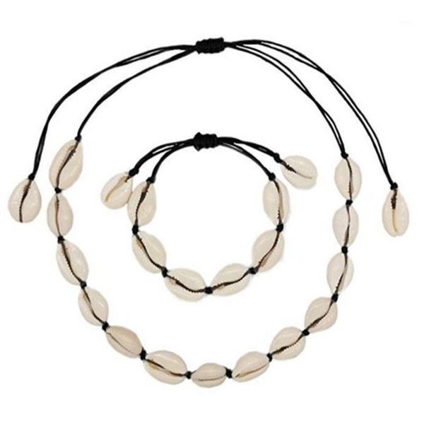 earrings & necklace women's fashion adjustable natural shell sea rope choker + bracelet jewelry diy1, Silver
earrings & necklace women's fashion adjustable natural shell sea rope choker + bracelet jewelry diy1, Silver