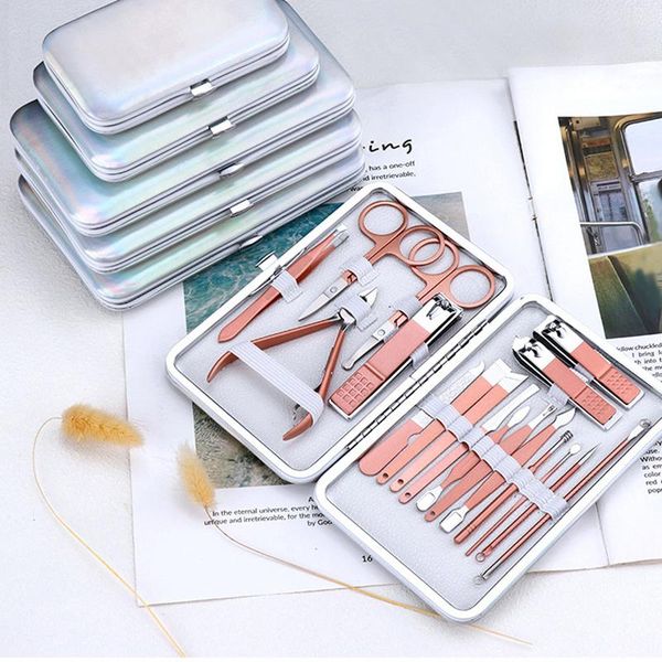 nail art kits 7-18pcs/set profession trimming kit gadient manicure set stainless steel cuticle scissor pushers clipper tools
nail art kits 7-18pcs/set profession trimming kit gadient manicure set stainless steel cuticle scissor pushers clipper tools