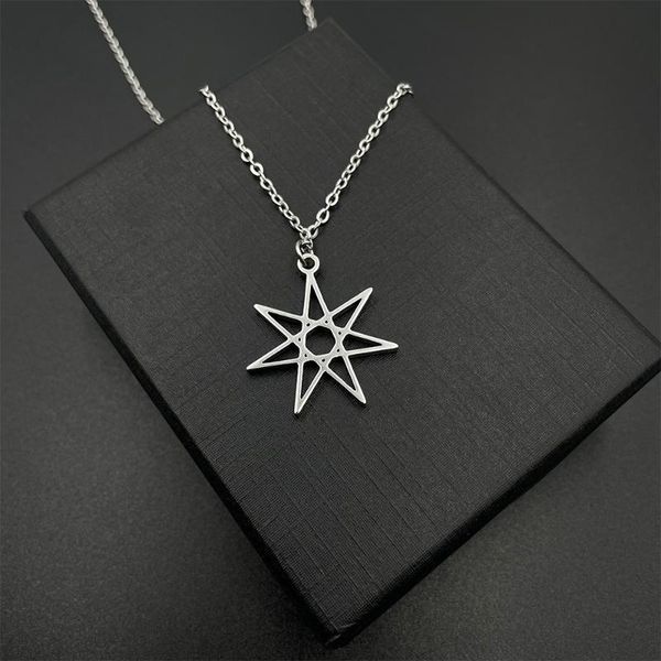 pendant necklaces stainless steel for men/women modern trendy geometric seven pointed star necklace collares para mujer, Silver
pendant necklaces stainless steel for men/women modern trendy geometric seven pointed star necklace collares para mujer, Silver