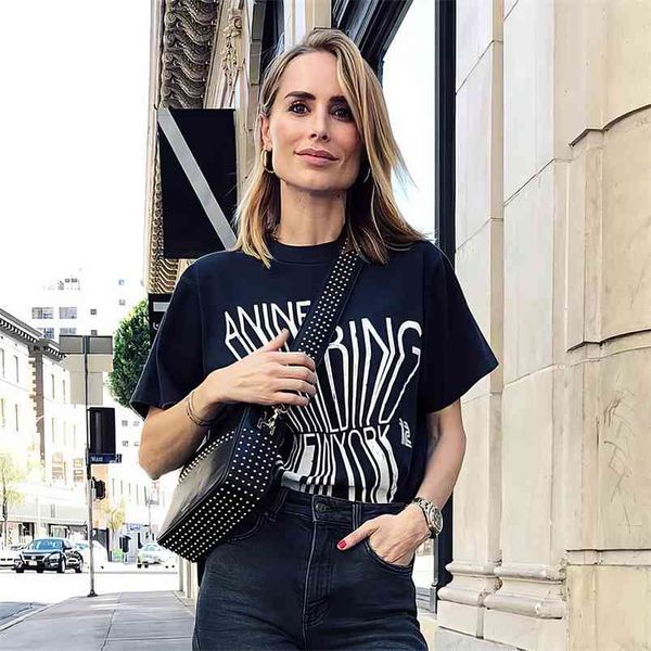 letter graphic tee shirts woman summer short sleeve round neck cotton black t-shirt casual vintage rock classic tshirt 210623, White 
letter graphic tee shirts woman summer short sleeve round neck cotton black t-shirt casual vintage rock classic tshirt 210623, White