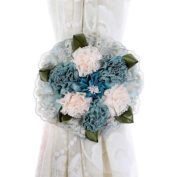 blue fabric curtain strap with delicate tassels and beautiful fake flower holder clip other home decor
blue fabric curtain strap with delicate tassels and beautiful fake flower holder clip other home decor