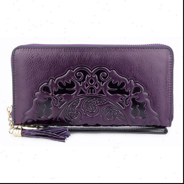 arrivals long vintage genuine leather wallets multi card bit wallet large capacity embossing women zipper purses, Red;black
arrivals long vintage genuine leather wallets multi card bit wallet large capacity embossing women zipper purses, Red;black