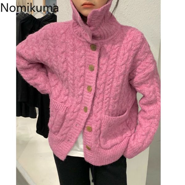 nomikuma thick turtleneck sweater coat causal single breasted long sleeve knitted jacket korean winter knitwear cardigan 6d863 210427, White;black
nomikuma thick turtleneck sweater coat causal single breasted long sleeve knitted jacket korean winter knitwear cardigan 6d863 210427, White;black