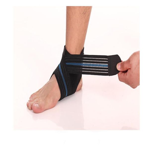 ankle support 1 pair professional sports safety strong bandage elastic brace guard sport gym foot wrap protection, Blue;black
ankle support 1 pair professional sports safety strong bandage elastic brace guard sport gym foot wrap protection, Blue;black