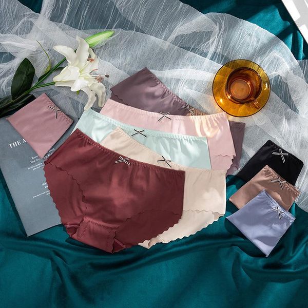 women's panties ice silk underwear ladies seamless one-piece breathable low waist size briefs, Black;pink 
women's panties ice silk underwear ladies seamless one-piece breathable low waist size briefs, Black;pink