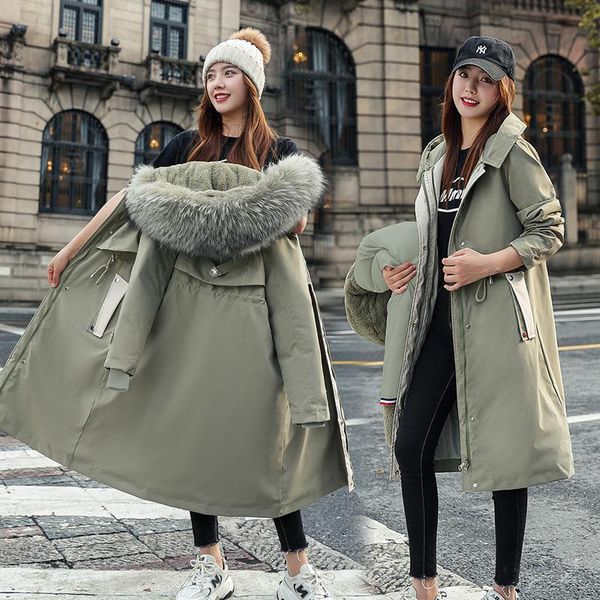 women's down & parkas cotton women 2021 winter ol creative formal temperament korean women's middle and long liner plush warm coat, Black
women's down & parkas cotton women 2021 winter ol creative formal temperament korean women's middle and long liner plush warm coat, Black