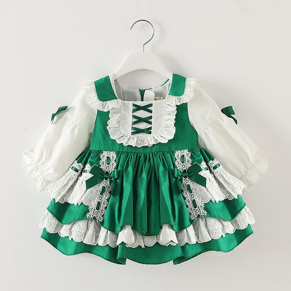 girls' dresses spanish baby clothes christmas green for toddler girls baptism 1st birthday frocks girl autumn long sleeve lolita es, Red;yellow
girls' dresses spanish baby clothes christmas green for toddler girls baptism 1st birthday frocks girl autumn long sleeve lolita es, Red;yellow