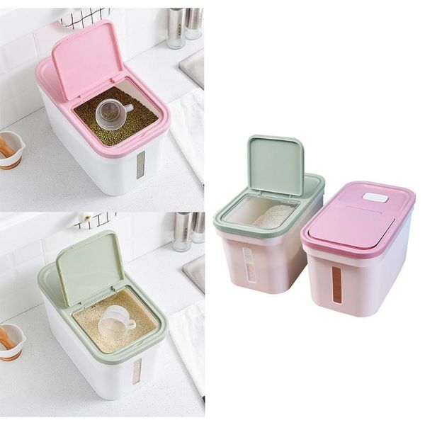 storage bottles & jars 10kg rice container transparent box cylinder barrel grain bucket insect-proof moisture-proof kitchen supplies
storage bottles & jars 10kg rice container transparent box cylinder barrel grain bucket insect-proof moisture-proof kitchen supplies