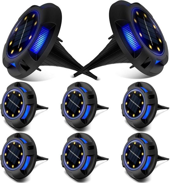 solar lamps in-ground lights outdoor 8 led white/warm white and 4led blue garden landscape lawn buried light for yard stair patio deck
solar lamps in-ground lights outdoor 8 led white/warm white and 4led blue garden landscape lawn buried light for yard stair patio deck