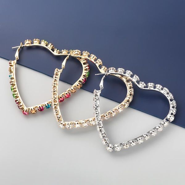 hoop & huggie jijiawenhua trend women's rhinestone love heart earrings dinner party declaration fashion jewelry accessories, Golden;silver
hoop & huggie jijiawenhua trend women's rhinestone love heart earrings dinner party declaration fashion jewelry accessories, Golden;silver