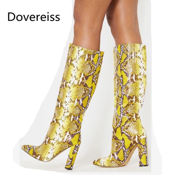 boots dovereiss fashion shoes for woman winter snakeskin pointed toe block heels knee high elegant mature 35-43, Black
boots dovereiss fashion shoes for woman winter snakeskin pointed toe block heels knee high elegant mature 35-43, Black
