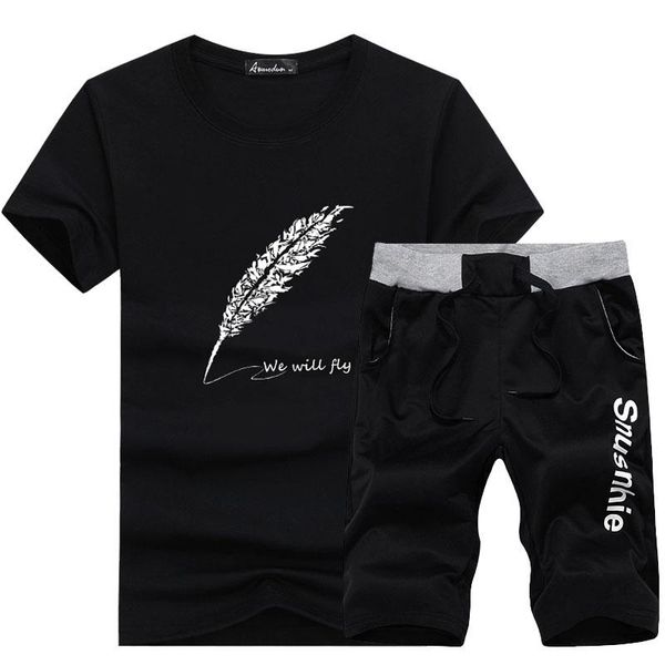 men's tracksuits mens fitness tracksuit summer shirt +shorts outwear sporting men sets t shirts pants clothing two piece suit casual ts, Gray
men's tracksuits mens fitness tracksuit summer shirt +shorts outwear sporting men sets t shirts pants clothing two piece suit casual ts, Gray
