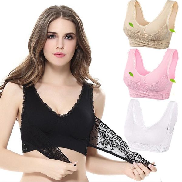 bras women lace bra underwear cross side buckle wireless push up woman bralette lingerie front ports plus size sleep, Red;black
bras women lace bra underwear cross side buckle wireless push up woman bralette lingerie front ports plus size sleep, Red;black
