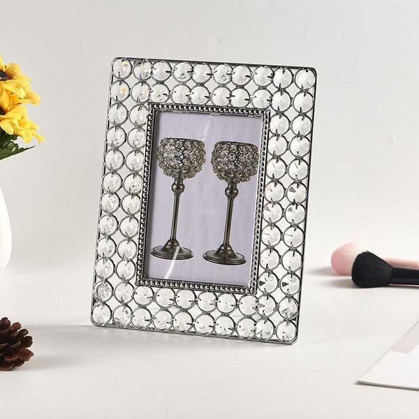 6" crystal beaded po frame bridal favor metal wrought iron decorative frames stand display for living room bedroom
6" crystal beaded po frame bridal favor metal wrought iron decorative frames stand display for living room bedroom